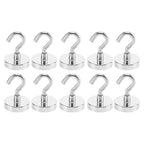 10Pcs Strong Magnetic Hooks Punch free Practical Load Bearing Hook Thick Wall Storage For Indoor Outdoor Home Kitchen 2/12/34kg