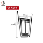 Gear Shift Panel Surround Trim Carbon Fiber Cover Sticker For Volkswagen Golf 8 GTI MK8 2021-2023 Car Inside Accessories