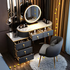 Modern Luxury Vanity Table Storage European Big Study Corner Women Organizer Dressing Table Girl Penteadeira Chinese Furniture