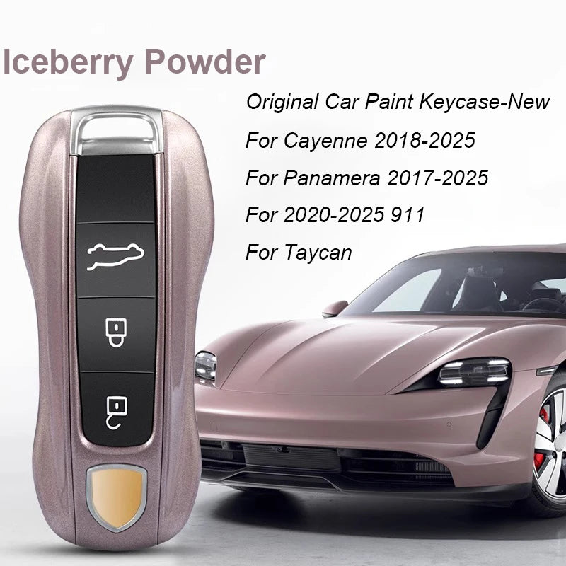 Key Case For Porsche Panamera Spyder Carrera Macan Boxster Cayman Cayenne 911 970 981 991 Smart Remote Key Case Fob Covers Bag