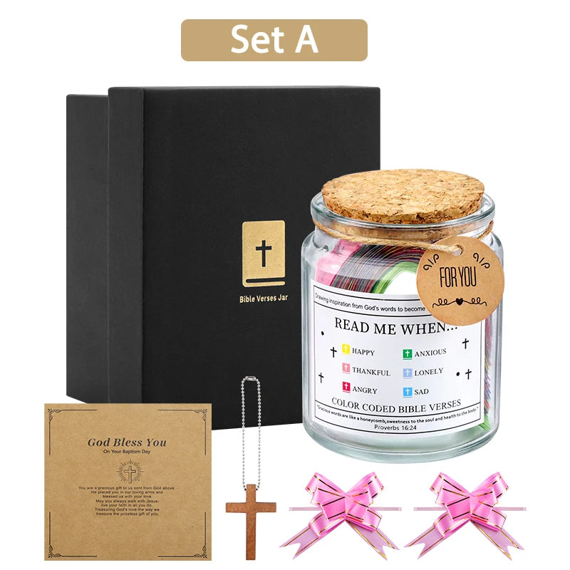 Bible Verse Jar Read Me When Bible Verses Jar for Emotions and Feelings Christian Gift for Women Valentine's Day Gift Prayer Jar