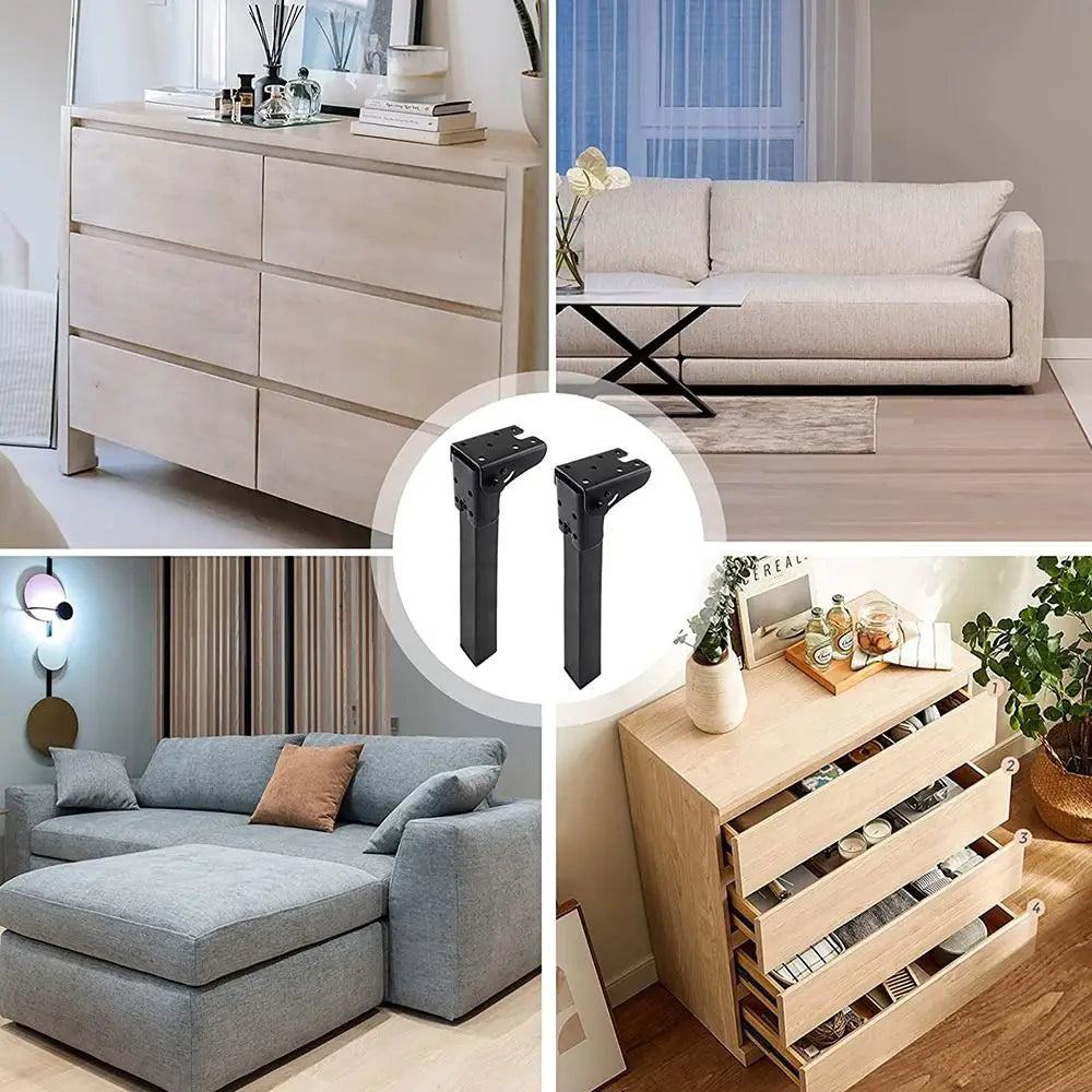 90° Folding Table Leg Replacement Metal DIY Bed Sofa Support Legs Collapsible Table Legs Feet