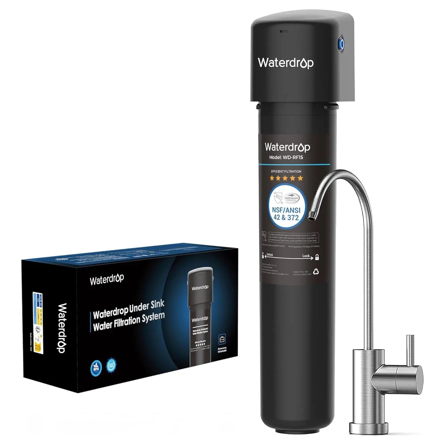 Waterdrop 15UB Under Sink Water Filter System