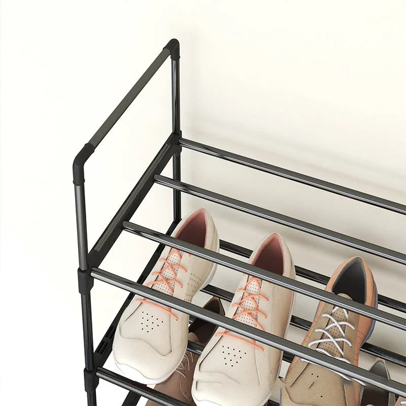 Multi-layer simple dustproof shoe rack space-saving home shoe cabinet suitable for placing at the door easy to assemble