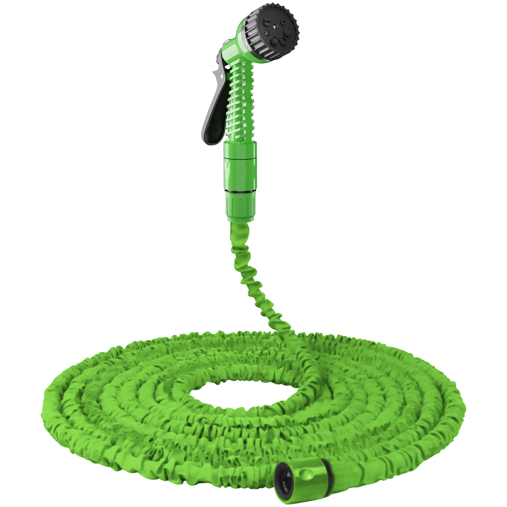 Expandable Garden Hose Water Gun 7 Spray Modes Leak-Proof Kink-Free Lightweight Magic Hose for Watering Washing Cleaning