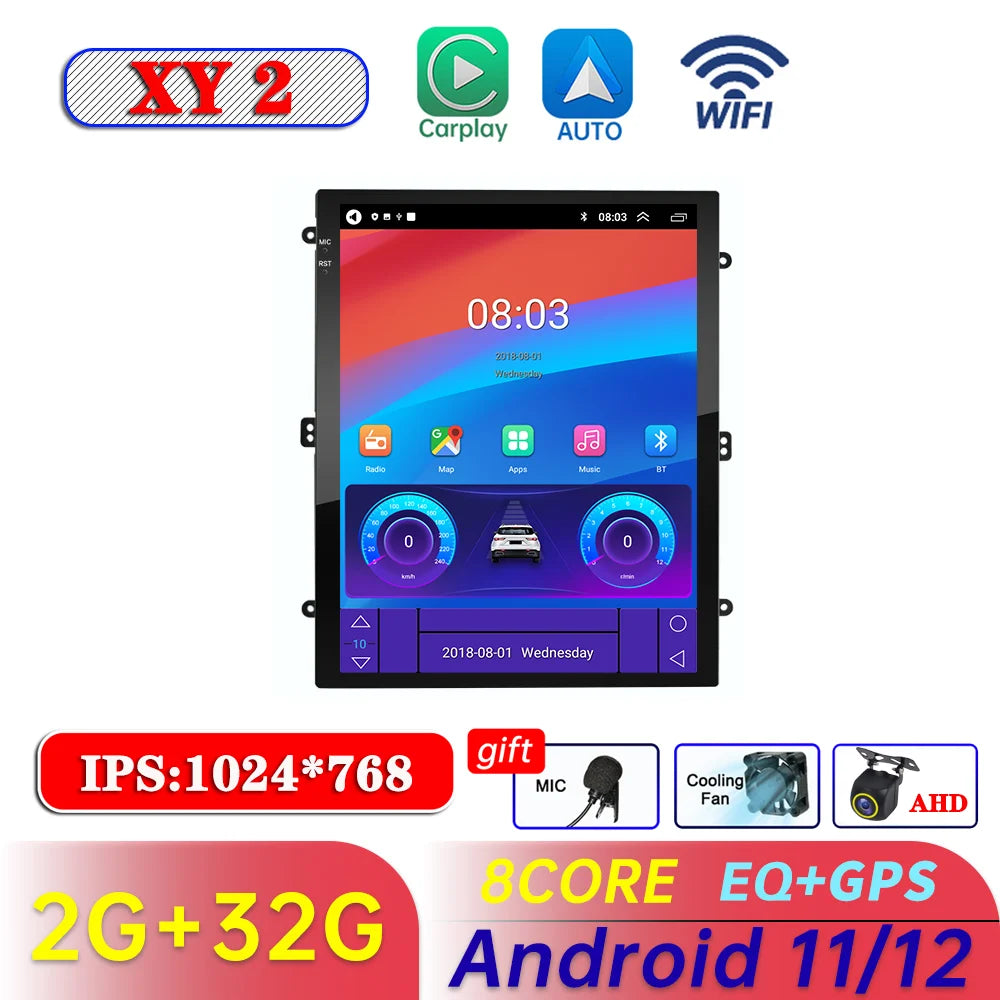 Car adio For Tesla Style 9.7inch Host Wireless Carplay Android auto For KIA TOYOTA Nissan Honda Opel Car Multimedia Player