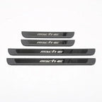 4PCS Door Pedal Sill Strip for Ford Mustang Mach-E External Threshold Bar Anti-stepping Sticker Protection Accessories 2021-2023