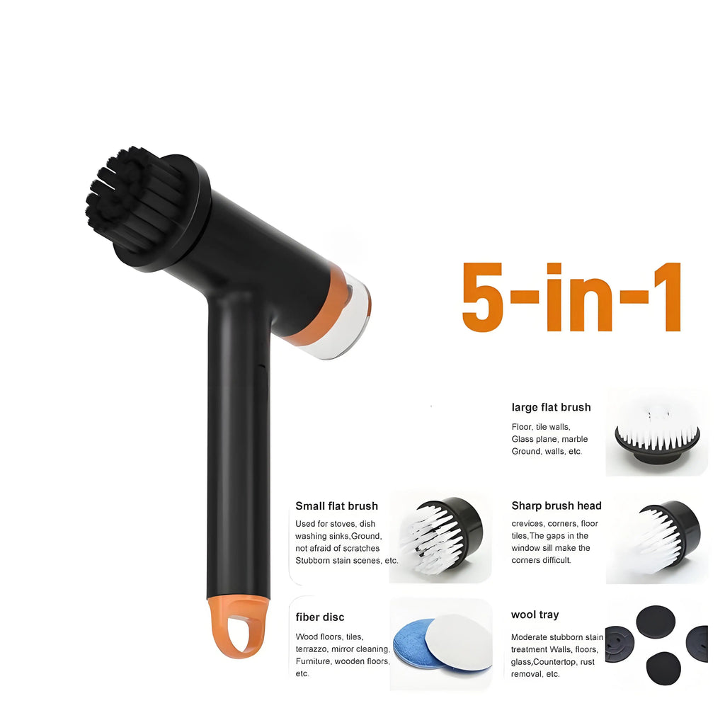 Electric Cleaning Brush Wireless Telescopic Handheld Household Kitchen Floor Bathroom Clean Scrubber
