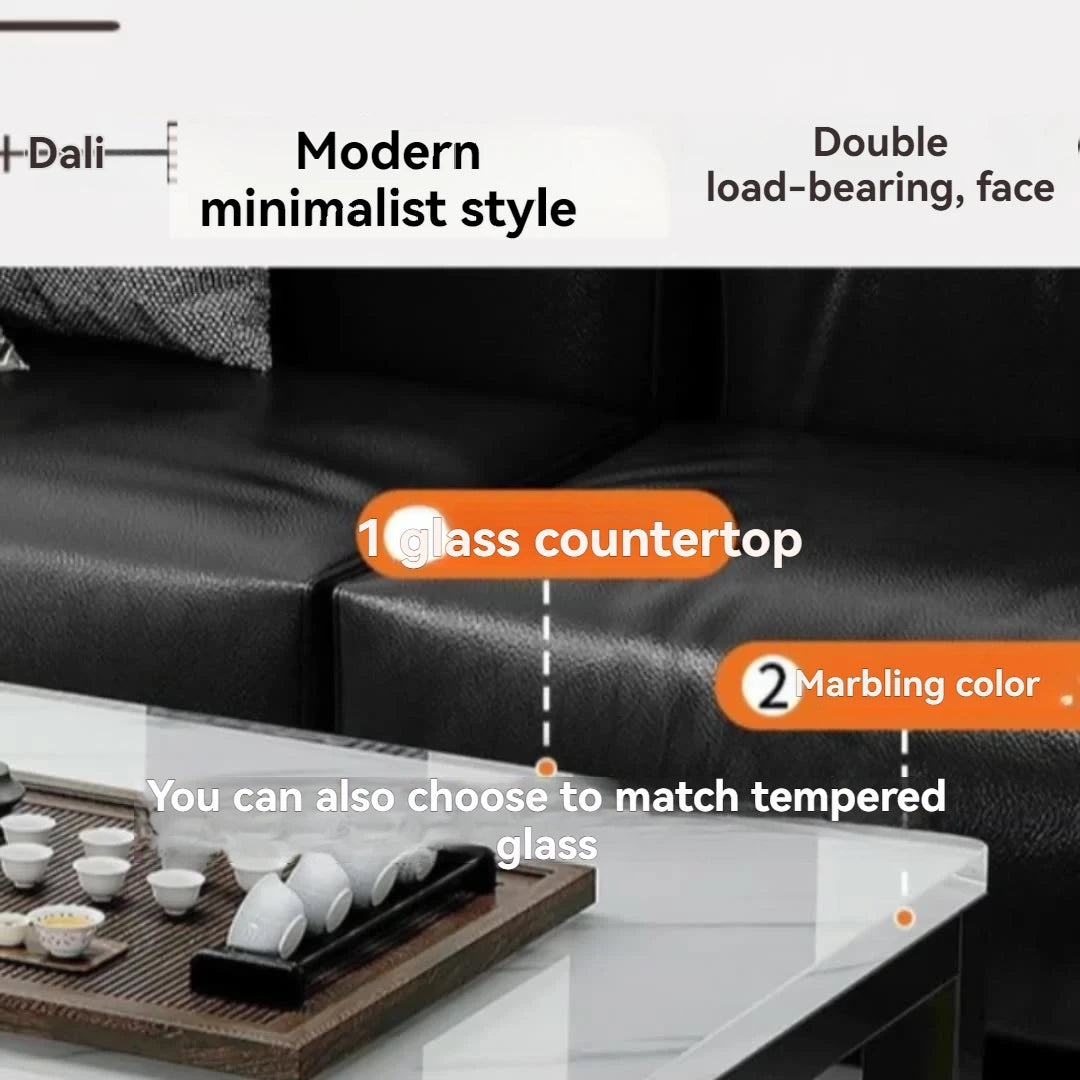 Tea table, living room, household, small apartment, next to sofa, office, marble patterned color tea table, tea table