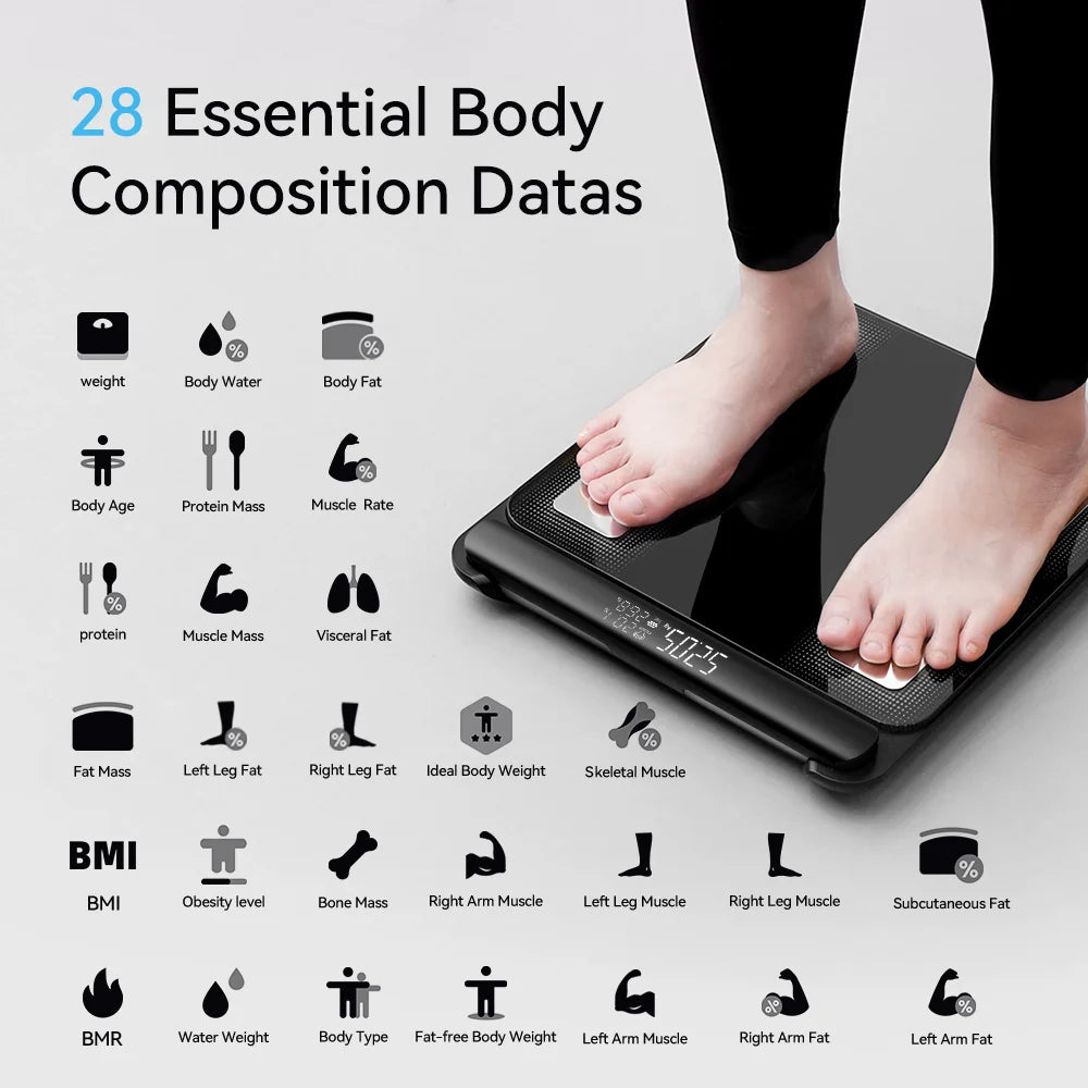 Digital Body Weight Scale Weight Body, Smart Bathroom Electronic Scales, Body Weight Balance Measuring Tools and Scales