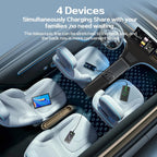 Quick Charger USB Shunt HUB For Tesla Model 3 Model Y 27W Intelligent Docking Station Car Adapter Powered Splitter Extension