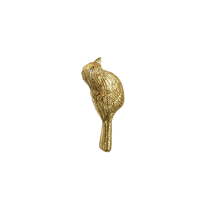 Brass Fortune Bird Knob Creative Drawer Cabinet Door Handles Kitchen Cabinet Shoe Knobs Pure Copper Handles for Furniture Decor