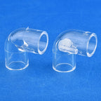 16mm Clear Acrylic Pipe Aquarium Fish Tank 90° Elbow Tee End Plug Connector Plexiglass Water Supply Tube Fittings DIY Connector