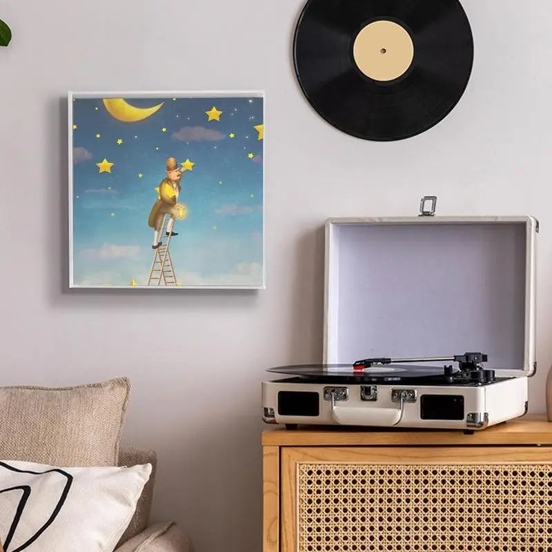 Vinyl Record Display Case Acrylic Wall Mount Holder For 12-Inch Vinyl Records Album Record Shelf Vinyl Record Wall Shelf