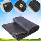 Black Shade Cloth Sunblock Mesh Cover Taped Edge With Grommets, Sun Net For Pergola, Plants Greenhouse, Gardens, Patio, Canopy