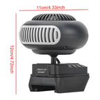 170W Portable Small Space Heater Battery Powered Desktop Heating Fan 2