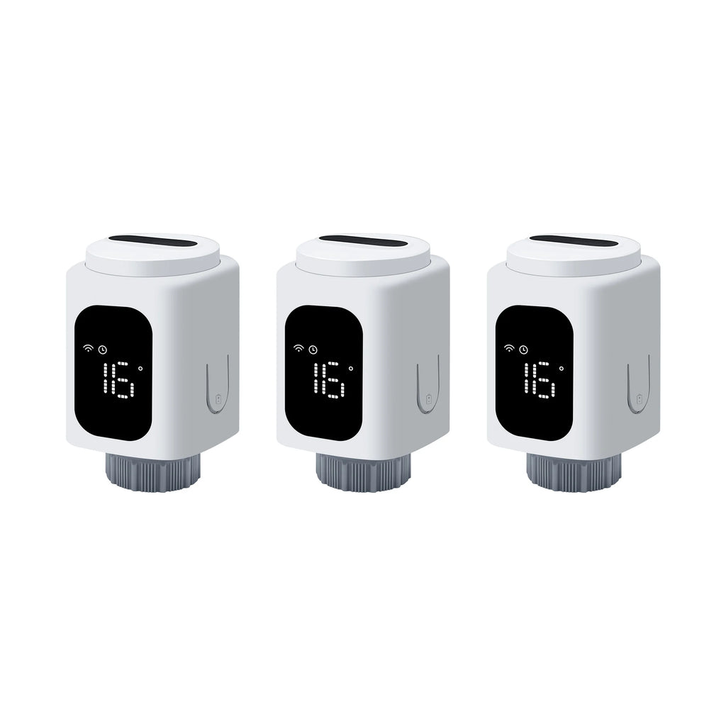 GIRIER Tuya Smart Radiator Thermostat WiFi Thermostatic Radiator Valve Programmable Temperature Controller Supports Geo Fenching