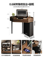 Corner Coffee Vanity Table Modern Living Room Study Bedside Dressing Table Wood Bedroom Makeup Penteadeira Postmodern Furniture