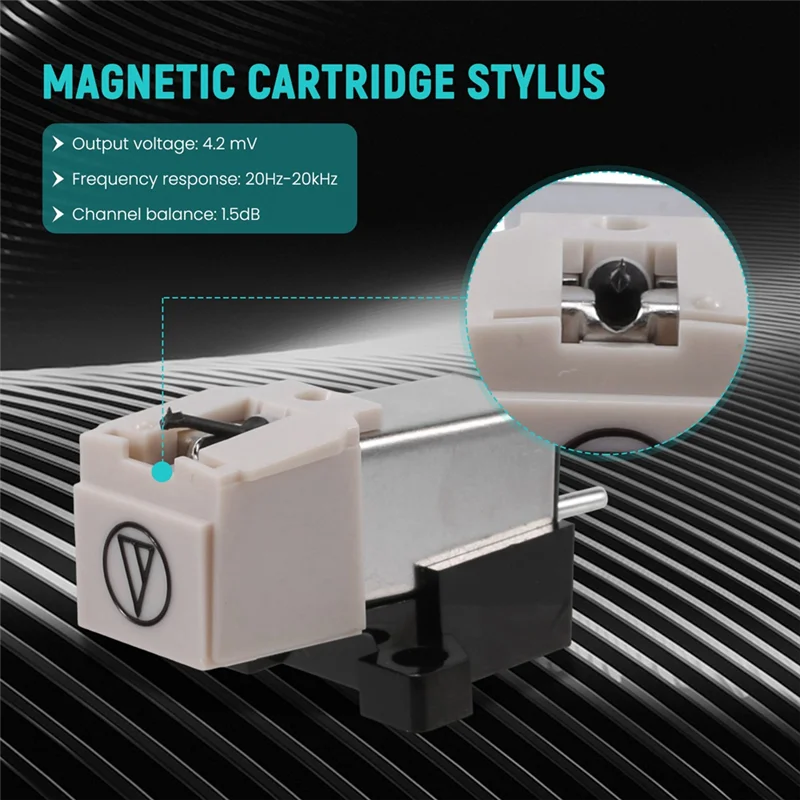 IIJJ-AT3600L Magnetic Stylus LP Vinyl Record Player Needle for Turntable Phonograph Platenspeler Records Player 2PCS