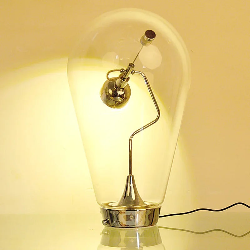 Modern Touch Glass Blown Magnet Desk Lamp for Living Room Study Room Bedroom Decoration Reading Desk Lamp