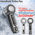 Outdoor Portable Handheld Fan Mini Cooling Rechargeable High capacity