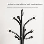 Iron Hat Rack Floor Standing Bedroom Hanger Household Living Room Vertical Minimalist Clothes and Clothing Storage Rack