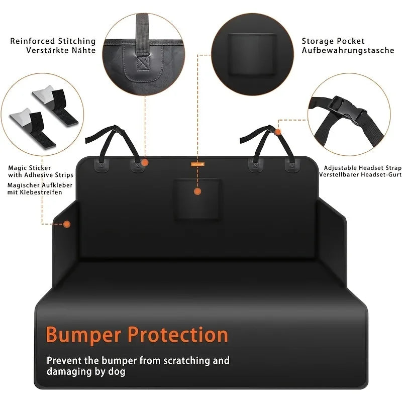 Washable Luggage Mat Fit Dog Car Trunk Liner Protector Non Slip Waterproof Pet Cargo Cover Scratch Resistant for Small Trucks