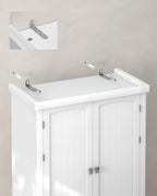 VASAGLE Kitchen wardrobe High wardrobe Kitchen Buffet Showcase wardrobe Buffet Buffet Buffet wardrobe with Adjustable Rher