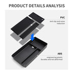 Central Armrest Storage Box Tray for Benz G350 G400 G500 G63 AMG 2019 - 2024 Organizer Accessories Tidying Black