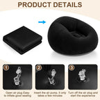 Inflatable Bean Bag Chairs for Adult Blow up Chairs Lazy Sofa Folding Portable Inflatable Chair