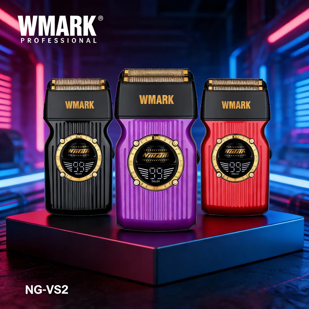 WMARK Shaver Professional Beard Trimmer 9000 RPM Electric Shaving Machine Stepless Outer Rotor BLDC Barber Shaver for Men NG-VS2