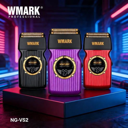 WMARK Shaver Professional Beard Trimmer 9000 RPM Electric Shaving Machine Stepless Outer Rotor BLDC Barber Shaver for Men NG-VS2