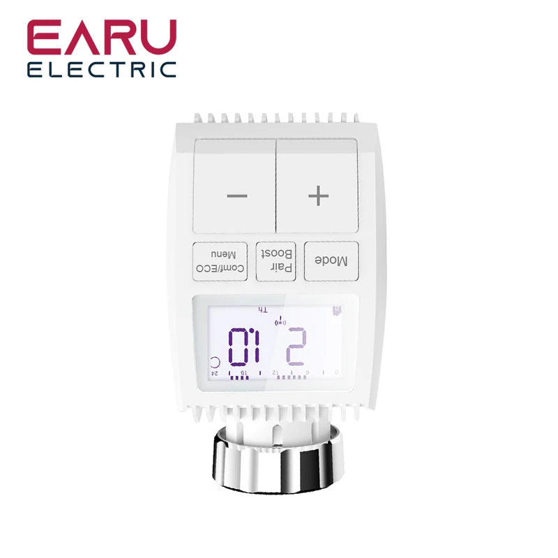 Tuya Smart ZigBee Radiator Actuator TRV Programmable Thermostatic Radiator Valve App Remote Temperature Controller Support Alexa