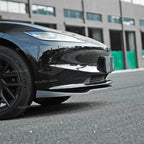 For Tesla Model 3 Highland 2024 Front Lip DC Body Kit Gloss Black Carbon Sport Front Guard Trim Spoiler ABS Auto Accessories Car