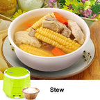 1.6L Mini Rice Cooker Heating Lunch Box Portable Constant Temperature Food Steamer Multifunction Pot For Car Truck 12/24V