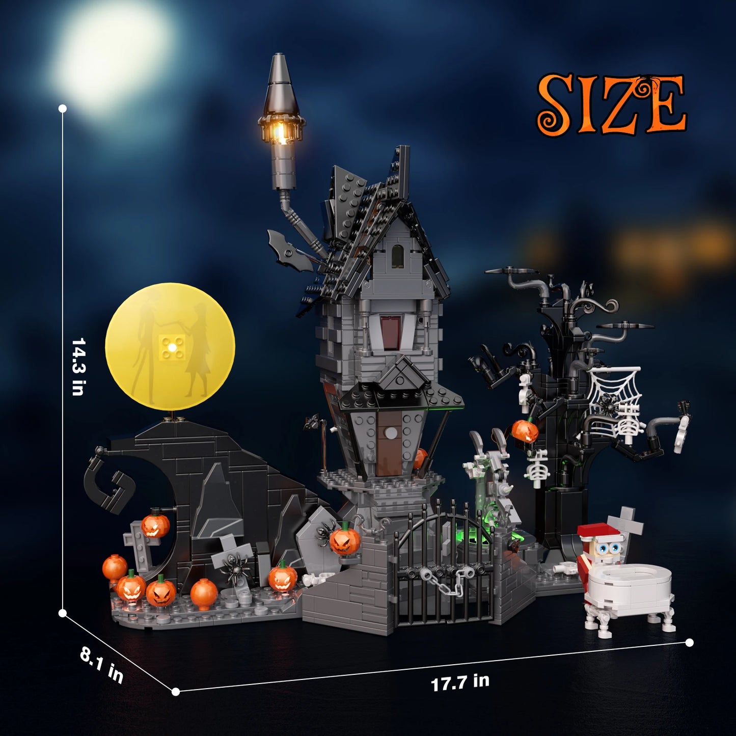 Nightmare Before Christmas House Building Set - Spooky Haunted Model Blocks for Kids & Adults Gift | AlluCanFind
