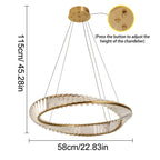 Led Luxury Ring Pendant Lights For Living Dining Room Chandelier Modern Home Decor Ceiling Lamp Nordic Luminaire Fixture Lustre