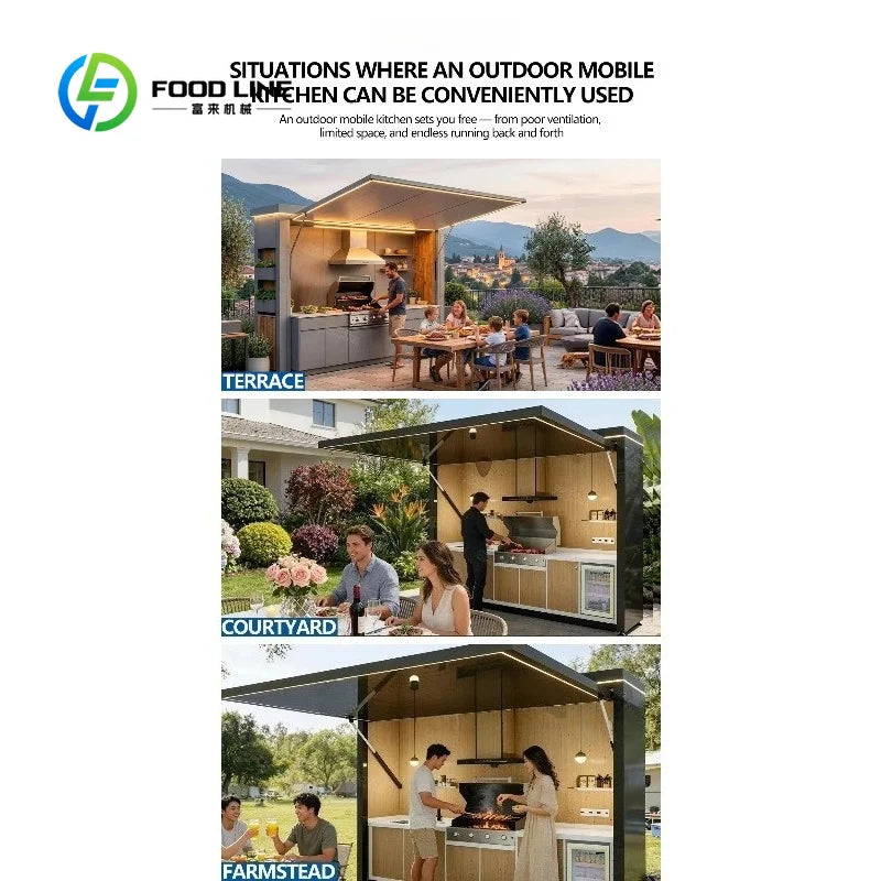 Stainless Steel Outdoor Kitchen Island with LED Lighting and Sink for Patio Garden Poolside BBQ Grill Cabinet with Drawers