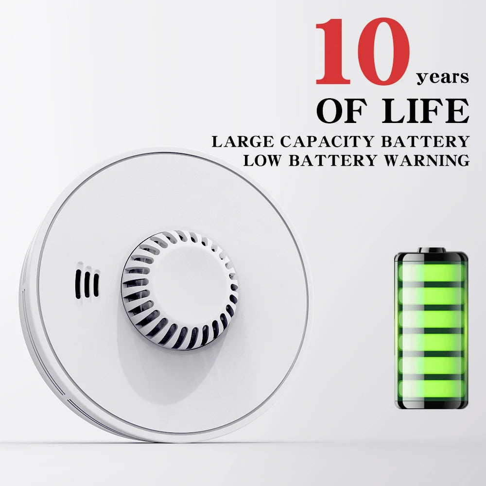 Wi-Fi Smart Heat Detector with Tuya App control, Tuya Smart Heat Alarm with Sealed 10-Year Li-Battery, BS 5446-2, VH01W