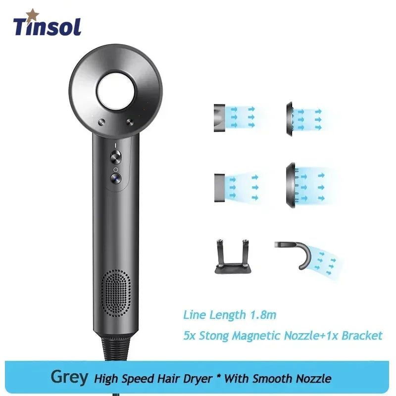 Professional negative ion hair dryer, high-speed constant temperature bladeless hair dryer home negative ion hair dryer