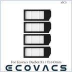 Ecovacs Deebot X1 OMNI / T10 OMNI Robot Vacuum Cleaner Spare Parts, Rubber / Side Brush, Cover,Hepa Filter, Mop Rag, Dust Bag