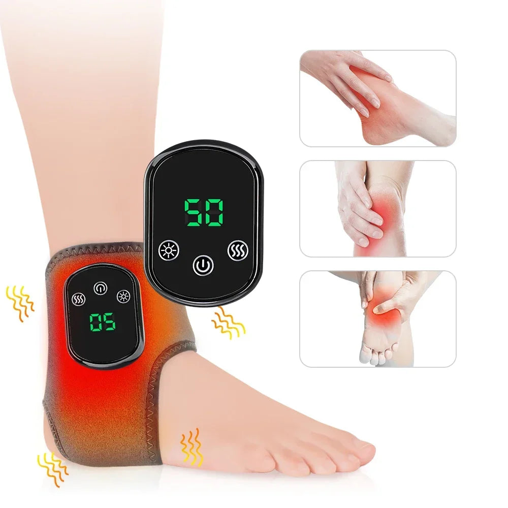 Foot & Ankle Heat Massager - USB Vibration & Hot Compress | AlluCanFind