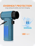 Powerful Turbo jet fan Violent Turbo Fan Car Violent Air Gun 600g Thrust Stepless Speed 70m/s High Power Turbofan Leaf Blower