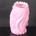 Creative Resin Flower Vase Cute Flower Girl/Fruit Girl Plant Pots Small Succulent Pots for Indoor Outdoor Garden Decor