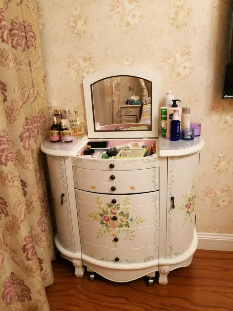 Cabinet Drawers Dresser Eithe Girl Modern Nordic Dressing Makeup Storage Table Luxury Wooden Comoda Pra Quarto Unique Furniture