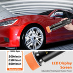 Cordless Car Polishing Machine 12000rpm USB Rechargeable Electric Car Buffer with 3 Speeds Portable Electric Scratch Repair Too