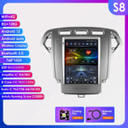 Hizpo For Tesla Style Car Radio For Ford Mondeo Mk4 Galaxy A/C 2007-2010 Carplay Screen Monitor Navigation Head Unit Player DSP