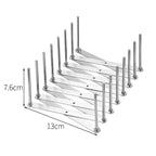 Kitchen Tools Stainless Steel Dish Rack Organizer with Drainage Retractable Dish Stand Foldable Reusable Utensil Holder Kitchen