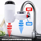 Kitchen Instant Eectric Water Heater Tap Hot Water Faucet Heater Cold Heating Faucet Tankless Instantaneous Water Heater Home