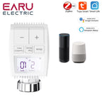 Tuya Smart ZigBee Radiator Actuator TRV Programmable Thermostatic Radiator Valve App Remote Temperature Controller Support Alexa